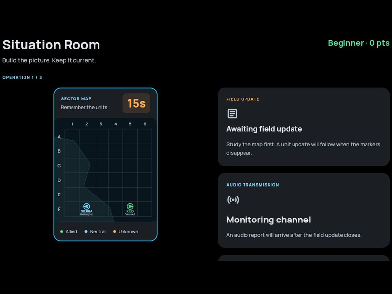 Situation Room game in progress